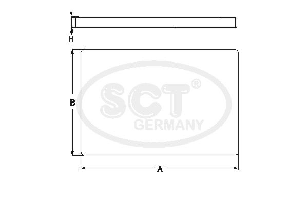 SCT GERMANY Filter,salongiõhk SA 1210